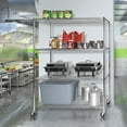 thumbnail image 16 of Seville Classics MEGA RACK 4-Tier NSF Steel Wire Shelving, 60" x 24" x 76" H, 16 of 17