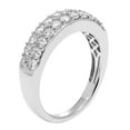 thumbnail image 2 of 1.00 CT. T.W. Three Row Diamond Band Set in 14K Gold, 2 of 5