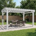 thumbnail image 1 of Range Steel Pergola with Trellis Roof & PowerPort, 1 of 13