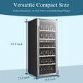 thumbnail image 3 of Lanbo 20 Inch 69 Bottle Freestanding Single Zone Wine Cooler, 3 of 5