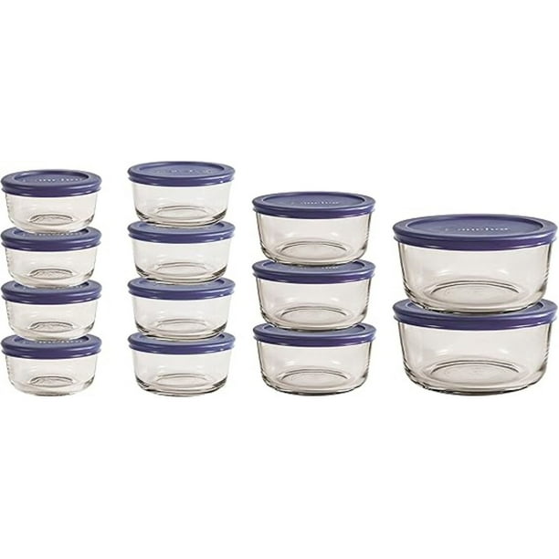 Anchor Hocking SnugFit 26-Piece Glass Food Storage Containers with