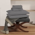 thumbnail image 4 of Purity Home 100% Organic Cotton Brushed Percale Sheet Set, Assorted Sizes, 4 of 9
