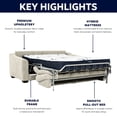 thumbnail image 4 of Stearns & Foster Court Queen Sofa Bed with 8" Hybrid Mattress, 4 of 10