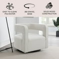 thumbnail image 2 of Luna Stain-Resistant Fabric Swivel Chair, Assorted Colors, 2 of 10