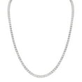 thumbnail image 1 of Men's Gemstone Tennis Necklace in Sterling Silver, 1 of 6