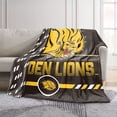 thumbnail image 2 of Logo Brands Arkansas-Pine Bluff Golden Lions 60"x70" Super Plush Blanket, 2 of 7