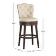 thumbnail image 3 of HH2Home Edenwood Wood Counter Height or Bar Height Swivel Stool, 3 of 10