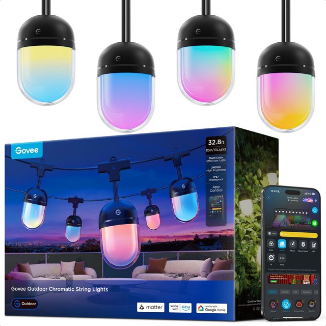 Govee 32.8ft Outdoor Chromatic String Lights