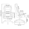 thumbnail image 7 of Arozzi Torretta Supersoft Fabric Gaming Chair, Pure Black, 7 of 7