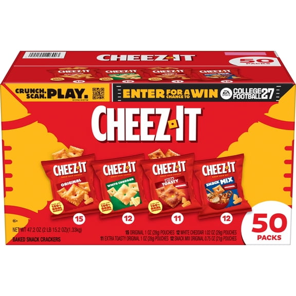 Cheez-It Snack Time Mix Variety Pack, 1 oz., 50 pk.