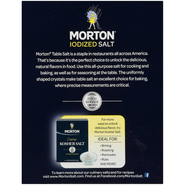その他 salt Morton Iodized Salt, 64 oz. - Samsclub.com