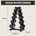 thumbnail image 5 of Centr 150 lb. Dumbbell Weight Set with Rack, 5 of 6