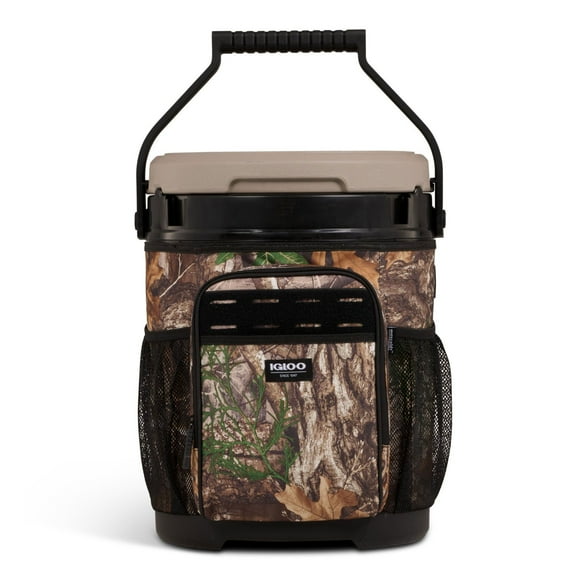 Igloo 20 QT Cooler Bucket, Realtree Camoflauge