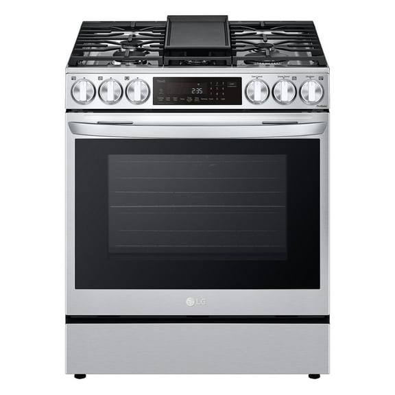 LG 6.3 cu. ft. ProBake Convection® InstaView® Dual Fuel Slide-In Range with Air Fry