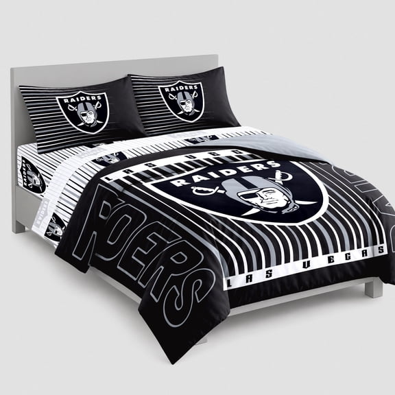 Logo Brands Las Vegas Raiders Bed-In-A-Bag Set