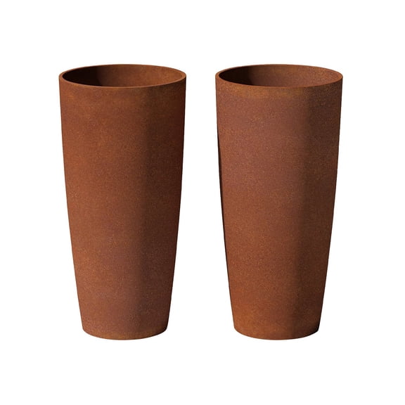 Veradek Patina Series 28" Tall Planter, Set of 2