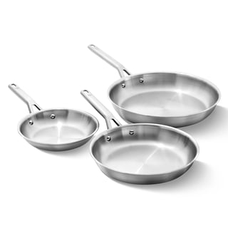 Calphalon 3-Piece Stainless Steel Fry Pan Set