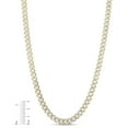 thumbnail image 5 of Miami Cuban Pave Chain Necklace in 14K Two-Tone Gold, 5 of 5