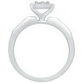 thumbnail image 4 of 0.26 CT. T.W. Princess Cut Halo Diamond Ring & Band Set in 14K Gold, 4 of 5