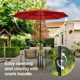 thumbnail image 2 of Above 10' Patio Market Umbrella with Solar LED Lights, 2 of 8