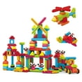 thumbnail image 1 of Picasso Tiles Bristle Lock Tile Construction Building Set 240 pcs., 1 of 9