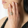 thumbnail image 4 of 0.55 CT. T.W. Multi-layer Criss-Cross Pavé Diamond Ring in 14K Gold, 4 of 7