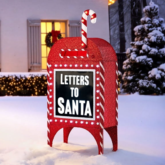 Member's Mark 48" Pre-Lit Letters to Santa Mailbox