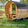 thumbnail image 8 of Backyard Discovery 4-6 Person Cedar Outdoor Barrel Sauna with Electric Heater & Porch, 8 of 11