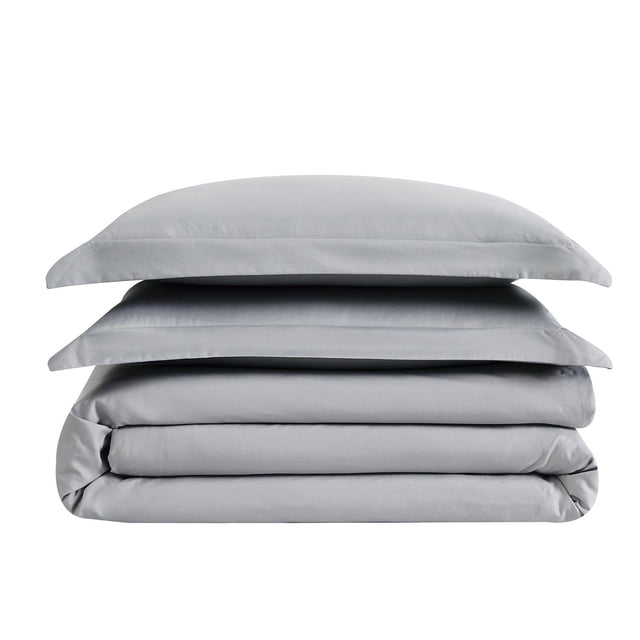 London Fog Garment Wash Solid Duvet Cover Set, Assorted Sizes