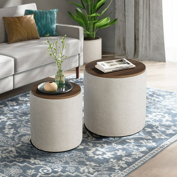 Studio Living Alvin Storage Ottoman Set