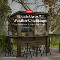 thumbnail image 5 of Keter 11' x 7' Signature Collection Resin Outdoor Bar Pine Gazebo, 5 of 16