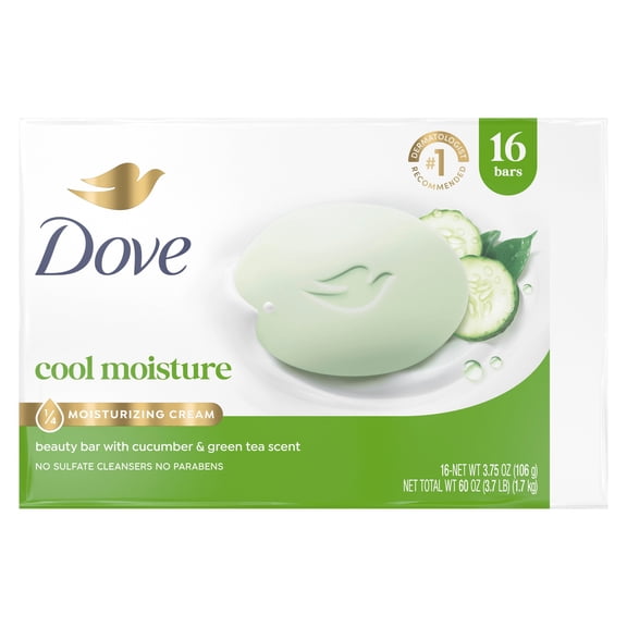 Dove Go Fresh Beauty Bar, Cool Moisture, 3.75 oz., 16 ct.