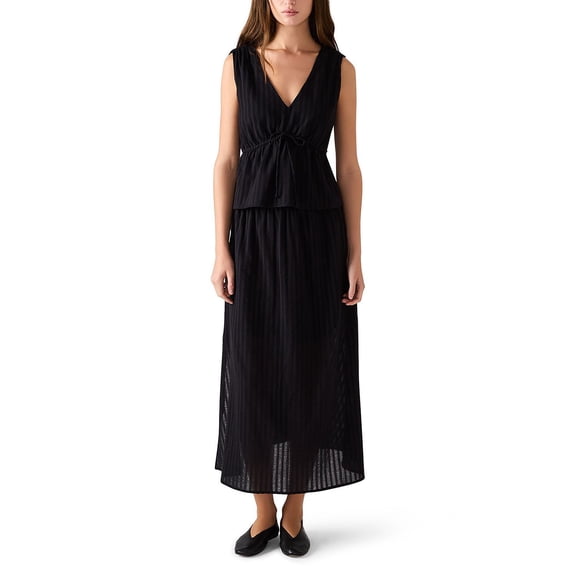 Steve Madden Women's Cotton Shadow Stripe Tank Top