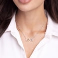 thumbnail image 5 of .12 CT.T.W. Love Necklace in Sterling Silver and 14K Gold, 5 of 5