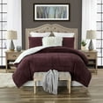 thumbnail image 3 of Swift Home 3-Piece Reversible Faux Fur Sherpa Comforter Set, Assorted Sizes, 3 of 6