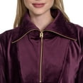 thumbnail image 4 of Halston Women's Velour Quarter-Zip Pullover, 4 of 8