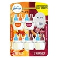 thumbnail image 1 of Febreze PLUG Air Freshener, Cranberry Crumble & Crisp Fall Breeze, 1 Warmer + 5 Refills, 4.35 fl. oz., 1 of 10