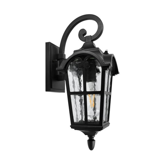 Cedar Hill 17" Outdoor Wall Lantern with Dusk-to-Dawn Photocell
