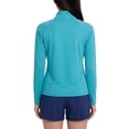 thumbnail image 3 of Lands' End Women's Quarter Zip Rashguard, 3 of 6
