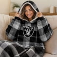 thumbnail image 7 of Pegasus Sports Las Vegas Raiders Wearable Sherpa Throw, 7 of 7