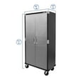 thumbnail image 3 of Seville Classics UltraHD 6-Piece Steel Garage Cabinet Storage Set With Rolling Workbench, 12' Wide, 3 of 18