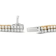 thumbnail image 2 of 3.50 C.T. TW Round Cut Two Row Diamond Tennis Bracelet in 14K Gold, 2 of 8