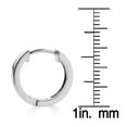 thumbnail image 4 of 0.16 CT. T.W. Diamond Huggie Hoop Earrings in Sterling Silver, 4 of 5