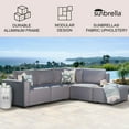 thumbnail image 2 of Abbyson Gianna Modular Outdoor Patio Sectional, 5pc, 2 of 10