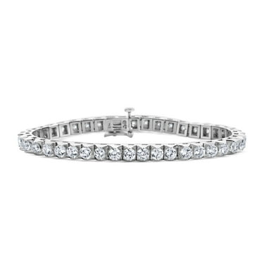 6.96 CT. T.W. Diamond Tennis Bracelet in 14K Gold