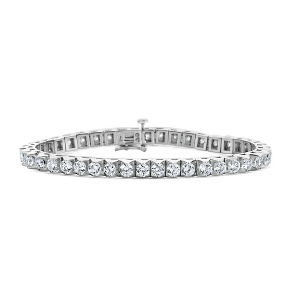 6.96 CT. T.W. Diamond Tennis Bracelet in 14K Gold