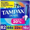 thumbnail image 1 of Tampax Pearl Tampons Trio Pack, Unscented, 82 ct., 1 of 10