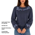 thumbnail image 4 of Vera Bradley Paisley Crew Neck Sweater, 4 of 6