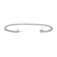 thumbnail image 3 of 1.96 CT. T.W. Round Cut Diamond Tennis Bracelet in 14K Gold, 3 of 9