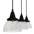 thumbnail image 8 of Hunter Cypress Grove Glass 3 Light Pendant Light Fixture, Round Cluster and Linear Cluster, 8 of 9
